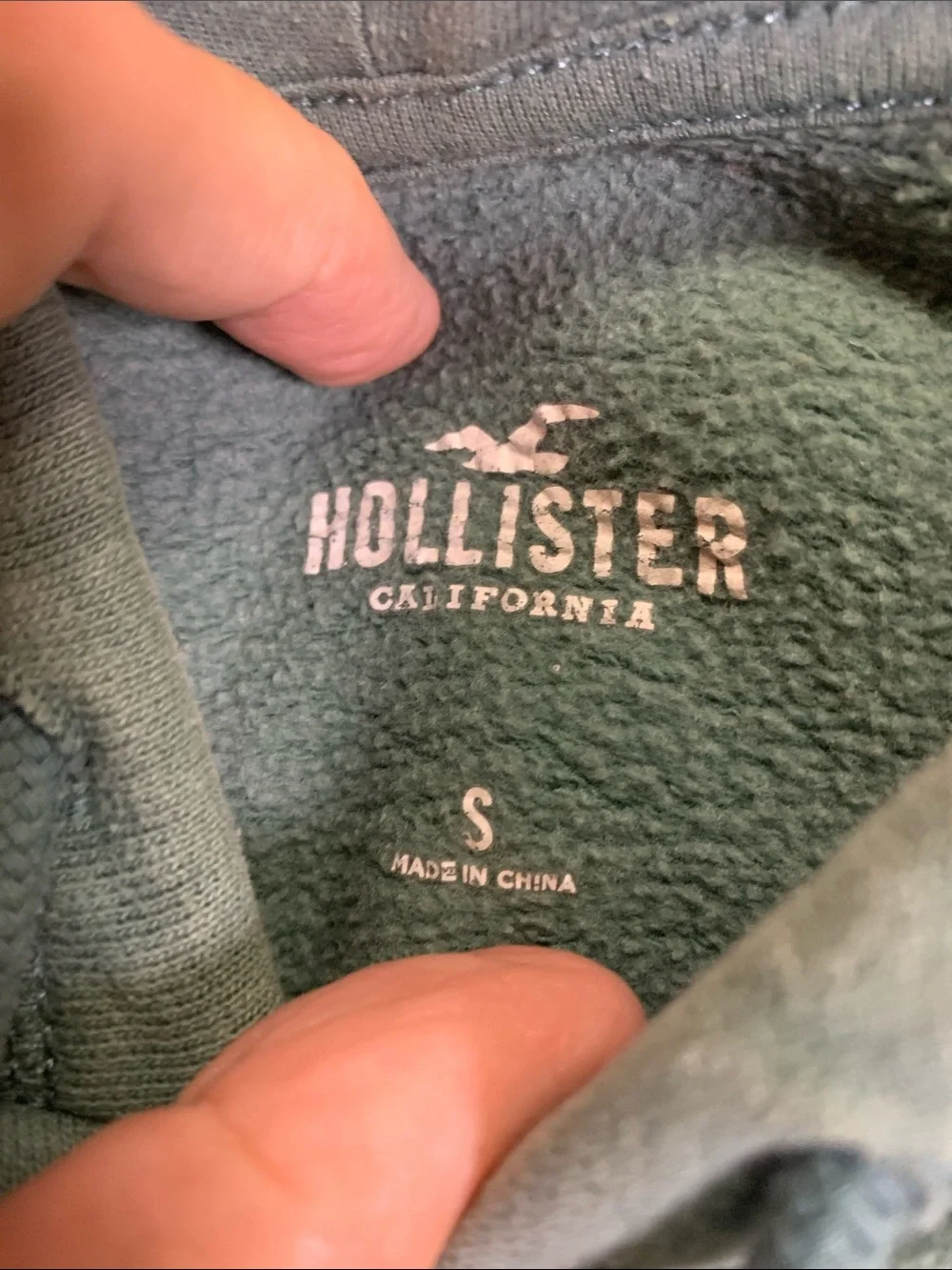 Hollister Yosemite Valley Green Crewneck Hoodie Sweatshirt